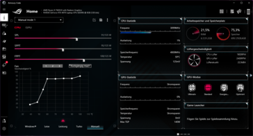 Ajustes manuales en Armoury Crate