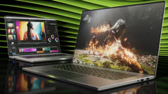 Podría decirse que la GeForce RTX 5090 móvil se está viendo frenada por el límite relativamente bajo de ~150 W TGP de la mayoría de los portátiles (Fuente de la imagen: Nvidia)