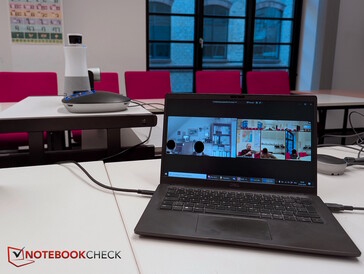 Buena calidad de imagen (mitad derecha de la pantalla del portátil)