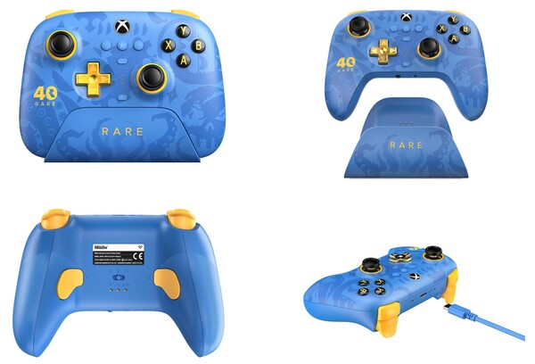 8BitDo Ultimate 3-mode Controller - Rare 40th Anniversary Edition está disponible para su compra en 8BitDo y Amazon. (Fuente de la imagen: 8BitDo)
