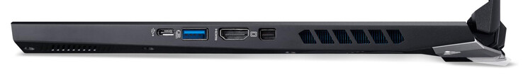 Lado derecho: USB 3.2 Gen 2 (Tipo C), USB 3.2 Gen 1 (Tipo A), HDMI, Mini DisplayPort