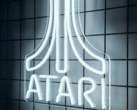 Un letrero LED blanco de neón con el logotipo de Atari (fuente de la imagen: Atari)