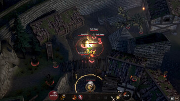 Una imagen que muestra una batalla en Heretical.