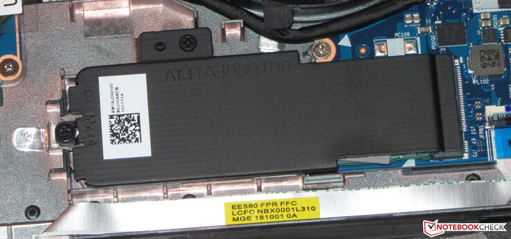 La unidad principal del sistema es una unidad SSD de NVMe.