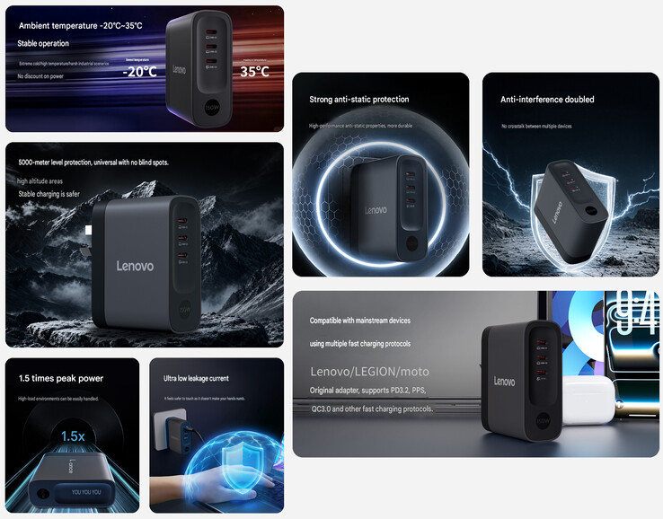 Características principales del cargador rápido de 150 W (traducción automática)