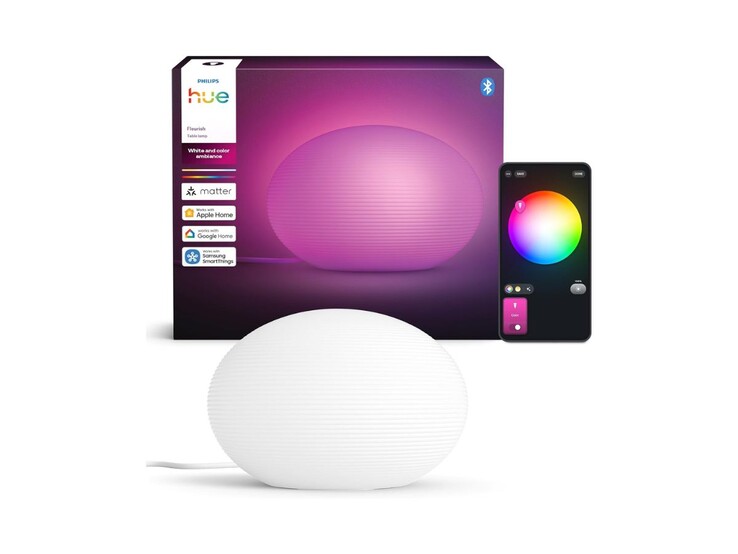 La renovada lámpara de mesa Philips Hue Flourish. (Fuente de la imagen: Philips Hue)