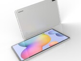 Una representación de cómo será la Galaxia Tab S7+. (Fuente de la imagen: Pigtou & @OnLeaks)