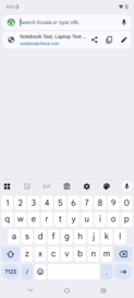 Teclado en modo vertical