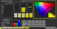 CalMAN: Saturación de color (calibrada)