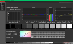 Escala de grises tras la calibración