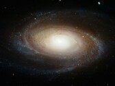 Una imagen que muestra una galaxia espiral.