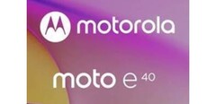 Un supuesto teaser del Moto E40. (Fuente: Evan Blass vía Twitter)