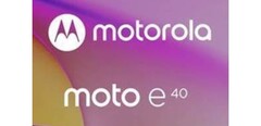 Un supuesto teaser del Moto E40. (Fuente: Evan Blass vía Twitter)