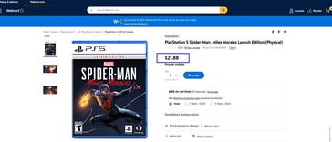 PS5 Miles Morales por US$21.88. (Fuente de la imagen: Walmart)