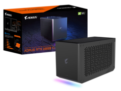 La eGPU Aorus Gaming Box es un argumento bastante sólido a favor de Thunderbolt frente a la alternativa propietaria Asus ROG XG Mobile (Fuente: Gigabyte)