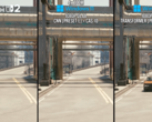Una comparación lado a lado de los modelos que ejecutan Cyberpunk 2077 (fuente de la imagen: Digital Foundry YT)