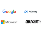 Google, Meta, Microsoft y Snapchat