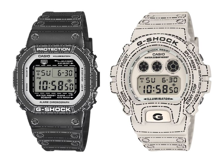 Los relojes Casio G-Shock DW-5600RGM-1 (izquierda) y DW-6900RGM-5 (derecha). (Fuente de la imagen: Casio)