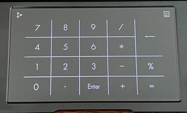 Clickpad con calculadora digital