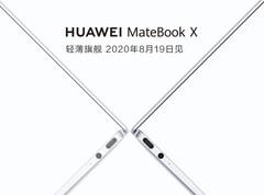 El nuevo MateBook X será presentado el 19 de agosto en China. (Fuente de la imagen: Huawei - editado)