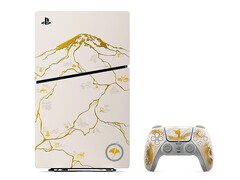 PS5 Ghost of Yotei Gold Edición Limitada. (Fuente de la imagen: PlayStation)