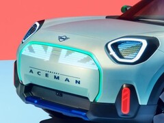 El MINI Aceman concept EV utiliza proyectores para proyectar el cuadro de instrumentos en el salpicadero. (Fuente de la imagen: MINI)