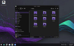 Nobara Linux 39 cambia de un escritorio GNOME modificado a KDE Plasma (Imagen: Nobara).