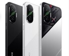 El Poco F7 en sus tres opciones de color. (Fuente: Mukul Sharma)