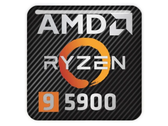 La CPU Ryzen 9 5900 aparece en algunos equipos de juego preconstruidos como el Alienware Aurora. (Fuente de la imagen: Sticker Library)
