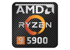 La CPU Ryzen 9 5900 aparece en algunos equipos de juego preconstruidos como el Alienware Aurora. (Fuente de la imagen: Sticker Library)