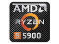 La CPU Ryzen 9 5900 aparece en algunos equipos de juego preconstruidos como el Alienware Aurora. (Fuente de la imagen: Sticker Library)
