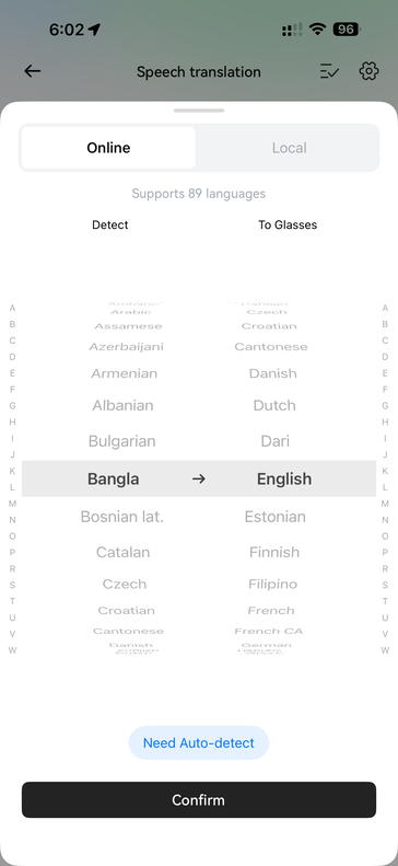 La función de traducción con IA