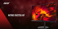 El Nitro XV272U KF tiene una frecuencia de actualización de 300 Hz y una profundidad de color de 10 bits. (Fuente de la imagen: Acer)