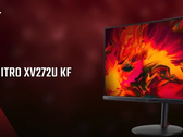 El Nitro XV272U KF tiene una frecuencia de actualización de 300 Hz y una profundidad de color de 10 bits. (Fuente de la imagen: Acer)