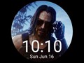 Los fans ya han estado creando conceptos de smartwatch con Cyberpunk 2077 y Keanu Reeves. (Fuente de la imagen: Watchmaker/Zanderdia)