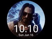 Los fans ya han estado creando conceptos de smartwatch con Cyberpunk 2077 y Keanu Reeves. (Fuente de la imagen: Watchmaker/Zanderdia)