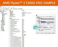 Muestra de ingeniería del AMD Ryzen 3 5300G - AIDA64. (Fuente de la imagen: hugohk en eBay).