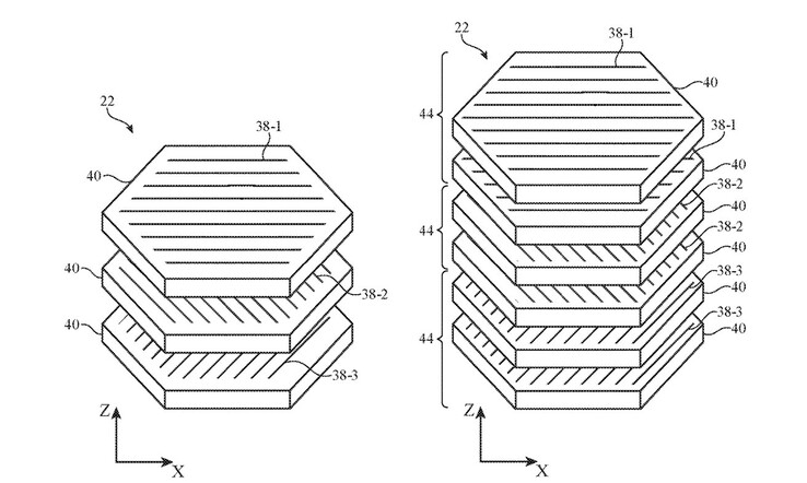 Ilustraciones de la solicitud de patente de Apple.( Fuente de la imagen: Apple)