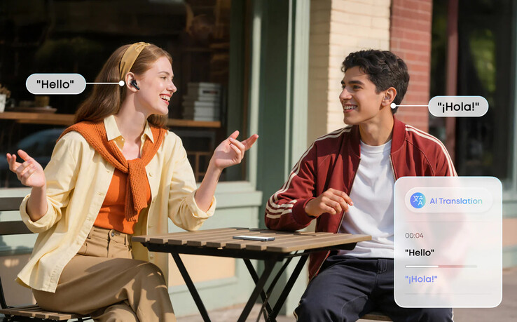 Los auriculares inalámbricos soundcore P31i de Anker cuentan con una herramienta de traducción de IA. (Fuente de la imagen: Anker)