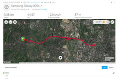Prueba de GPS: Samsung Galaxy A30s - Descripción general