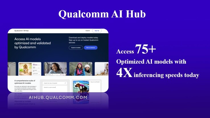 Con el Qualcomm AI Hub, los desarrolladores pueden hacer que sus aplicaciones estén listas para Ai en muy poco tiempo.