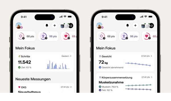 La aplicación Withings pone ahora las métricas importantes en el punto de mira. (Fuente de la imagen: Withings)