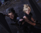 Una captura de pantalla que muestra a Zack y Cloud en Final Fantasy VII Rebirth