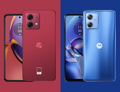 El Moto G54 y el Moto G84 vienen en múltiples opciones de color, incluidos varios tonos de azul. (Fuente de la imagen: Motorola)