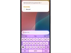 Siri con Apple Inteligencia respondiendo a una solicitud de lista de la compra. (Fuente de la imagen: Apple)