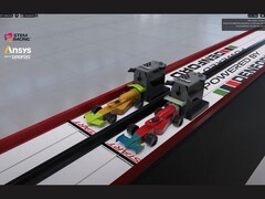 Synopsys y Nvidia estrenan un circuito gemelo digital para carreras STEM al estilo de la F1, combinando Ansys Discovery y Omniverse de cara a la temporada 2025-26. (Fuente de la imagen: Ansys vía YouTube)