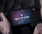 La lista de los 12 primeros está dominada en su mayoría por juegos indie. En la imagen: Steam Deck con la imagen promocional de Best of 2025. (Fuente de la imagen: Valve)