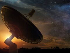 Imagen ilustrativa que muestra un telescopio apuntando al cielo nocturno. (Fuente de la imagen: Shutterstock / paulista)