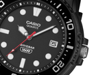 El modelo Casio MRW-240H-1E1JF, totalmente negro, que se muestra en la imagen.