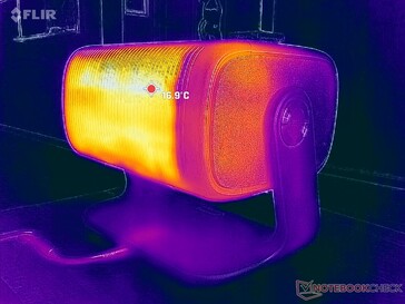 Las grandes rejillas de ventilación son más que suficientes para ventilar el calor